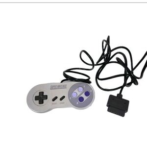 Nintendo Super NES Controller SNES‎ Classic Original Gray Wired Gamepad